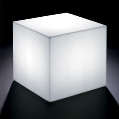 Cube lumineux blanc Home Fitting