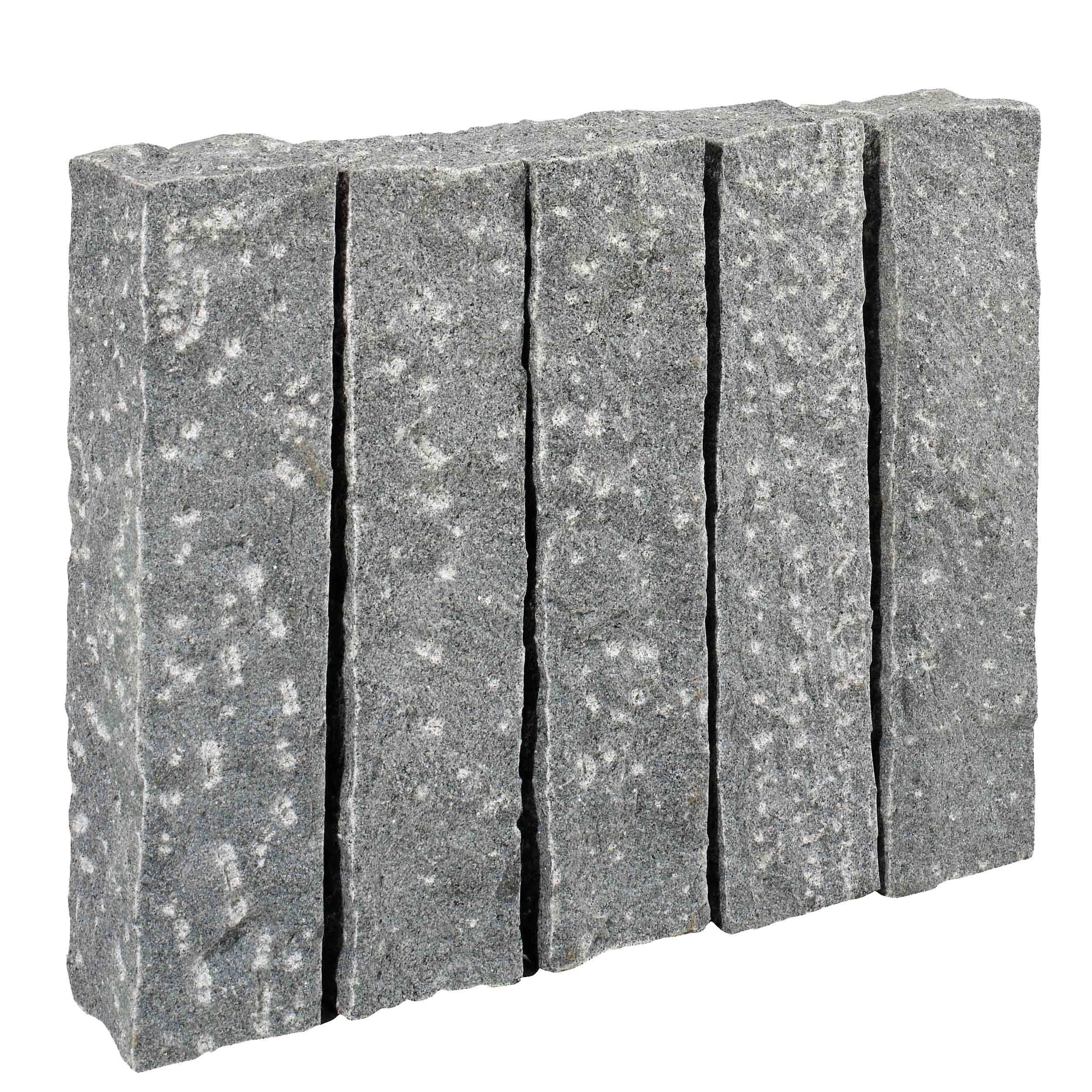 Palissade granit brut gris foncé Tibet Dark Grey